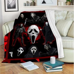 Horror Movie Watching Blanket Gift for Fan Ghostface