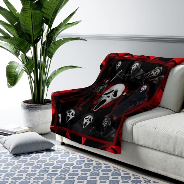 Horror Movie Watching Blanket Gift For Fan Ghostface