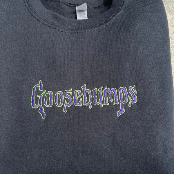 Vintage Embroidered Sweatshirt Inspired Goosebumps Halloween