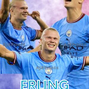 Erling Haaland's Happiness Manchester City Season 2022/23 Poster