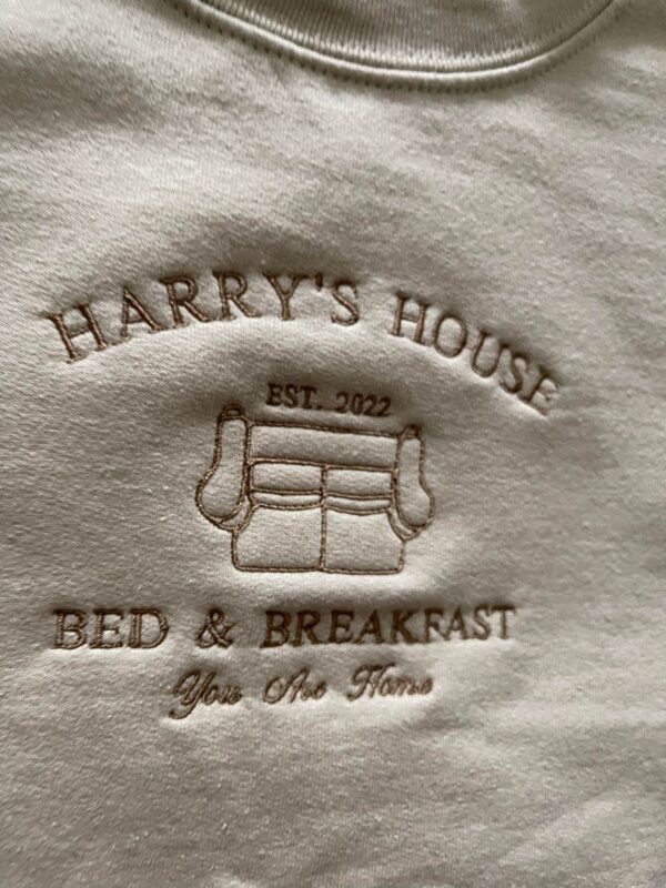 Harry Styles Embroidered Sweatshirt Harry’s House Est 2024