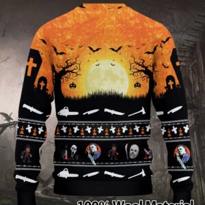 Horror Ugly Sweater Halloween Friends Movie Sweater