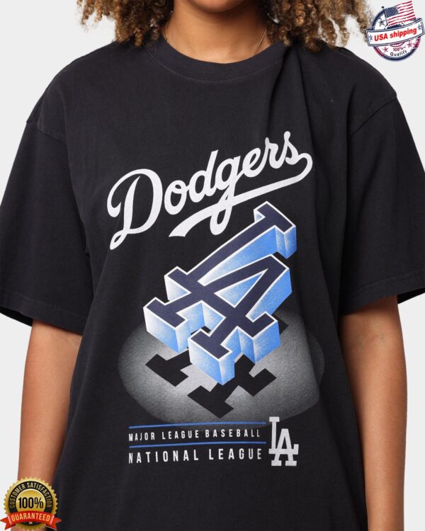 Dodger Champion Shirt Vintage Los Angeles Dodgers Drop Shadow Logo T-Shirt