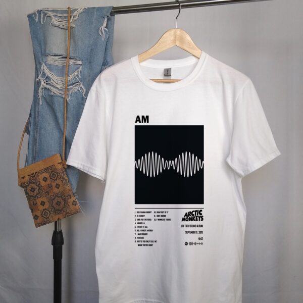 Arctic Monkeys AM Album Cover Printed T-Shirt