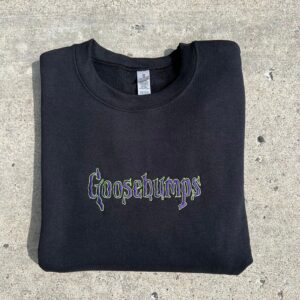 Vintage Embroidered Sweatshirt Inspired Goosebumps Halloween