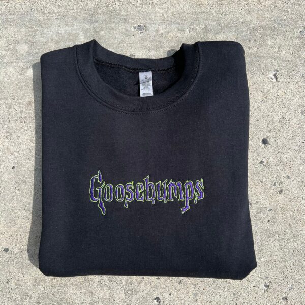 Vintage Embroidered Sweatshirt Inspired Goosebumps Halloween