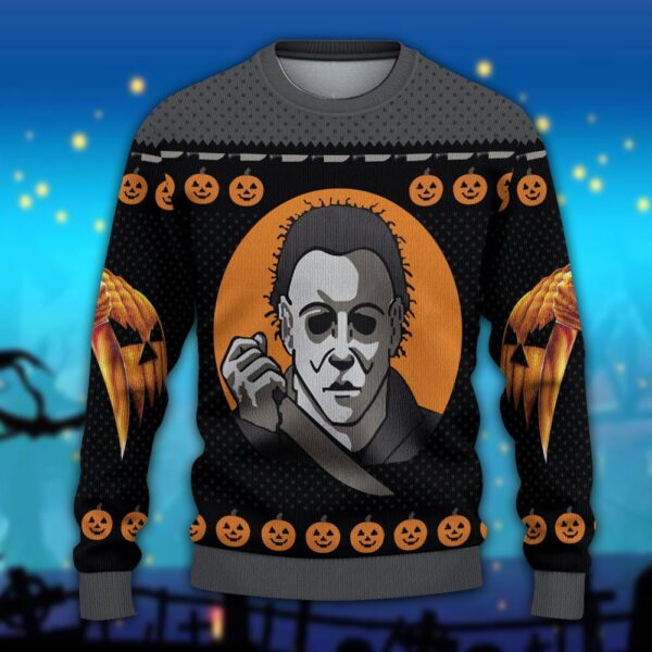 Horror Ugly Sweater Michael Myers Christmas Sweater Halloween Gifts