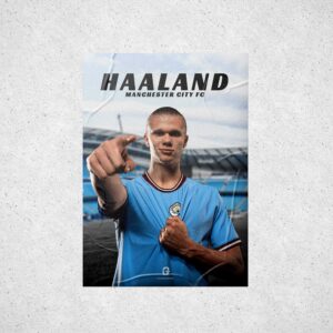 Erling Haaland Manchester City FC Poster