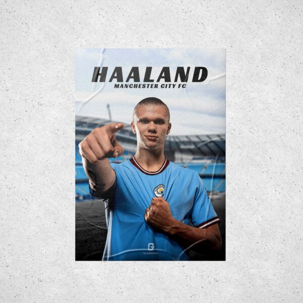 Erling Haaland Manchester City FC Poster