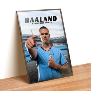 Erling Haaland Manchester City FC Poster