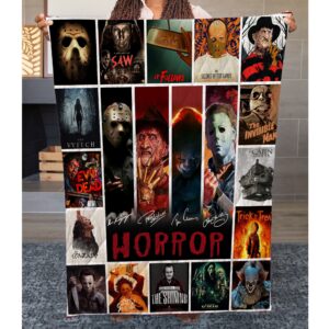 Horror Movie Blanket for Movie Lover