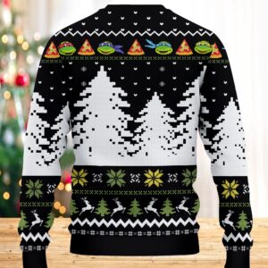 Vintage Ugly Sweater Teenage Mutant Ninja Turtles Christmas Ugly Sweater