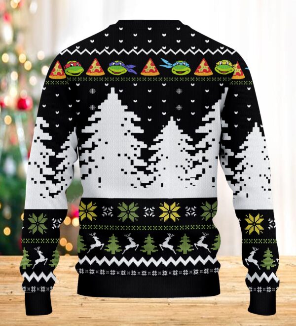 Vintage Ugly Sweater Teenage Mutant Ninja Turtles Christmas