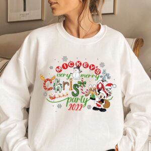 Mickey’s Very Merry Christmas Party 2022 Shirt Snowman & Mickey