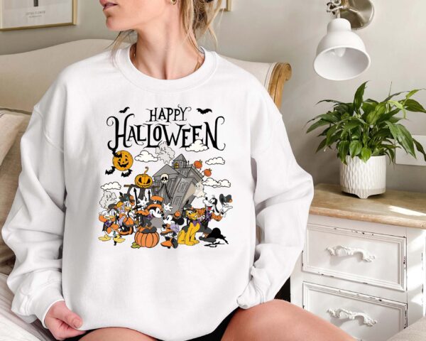 Vintage Disney Halloween Shirt Happy 2024 Sweatshirt