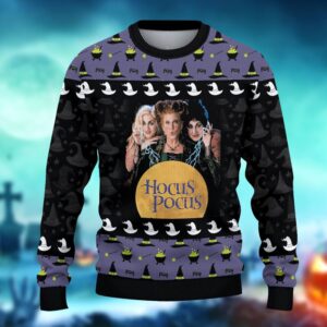 Horror Ugly Sweater Hocus Pocus Halloween Christmas