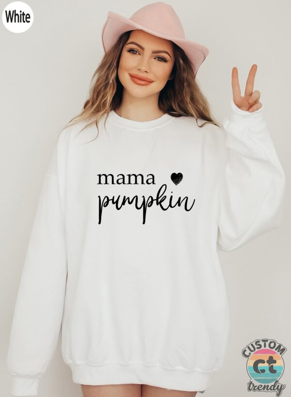 Thankful Mama Shirt Heart Pumpkin Sweatshirt