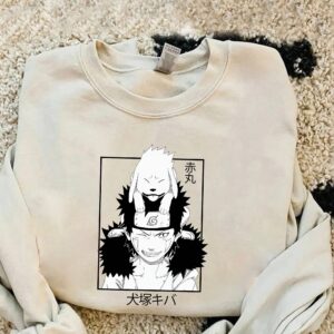 Naruto Shirt Hoodie Sweatshirt Kiba For Fan Anime