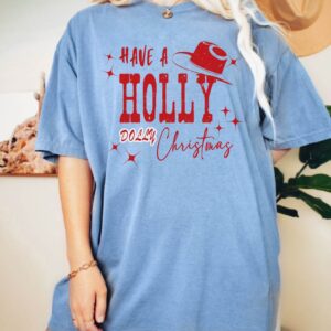 Holly Dolly Christmas Shirt Cowboy Christmas Gift