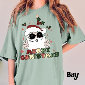 Santa Claws T-shirt Vintage Merry Christmas Tee Gift for Christmas Holiday