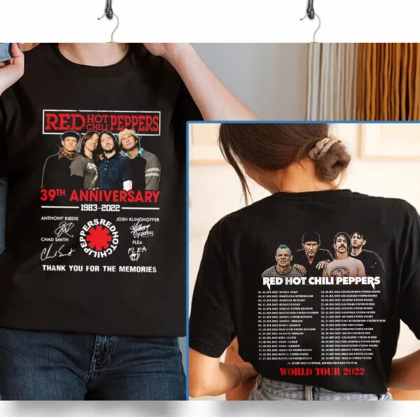 Red Hot Chili Peppers 2022 World Tour Shirt Return Of The Dream Canteen Album