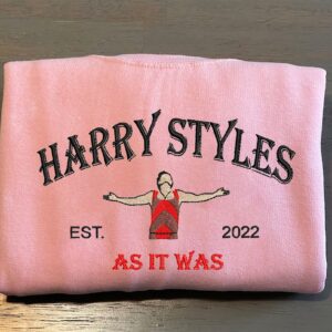 Harry Styles Embroidered Sweatshirt As It Was Harry Style Fan Gift