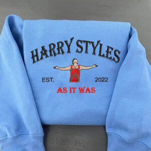 Harry Styles Embroidered Sweatshirt As It Was Style Fan Gift