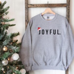 Minimalist Christmas Joyful Sweatshirt Hoodie Tee