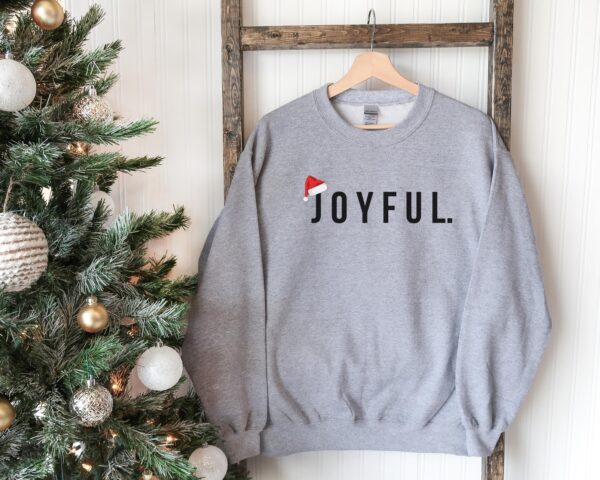 Minimalist Christmas Joyful Sweatshirt Hoodie Tee