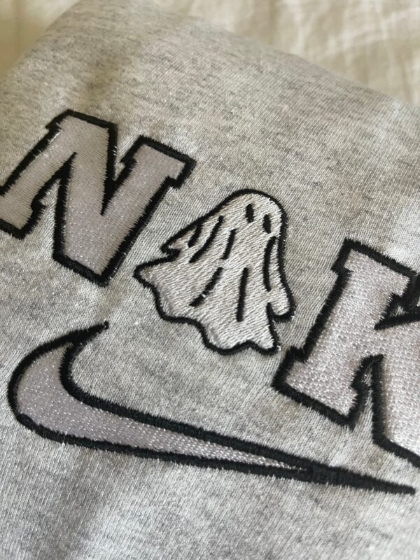 Vintage Embroidered Sweatshirt Inspired Nike Ghost Halloween