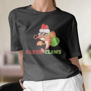 Santa Claws T-shirt Crustacean Merry Christmas