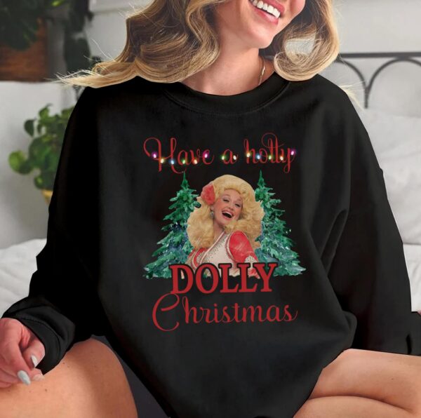 Holly Dolly Christmas Shirt Parton Tree Gift For Fan