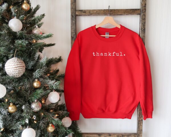 Minimalist Fall Sweatshirt Thankful Gift For Thanksgiving