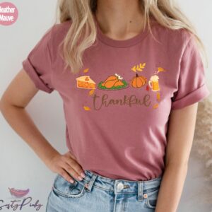 Thankful Mama Shirt Turkey Party Day Tee Sweatshirt Hoodie