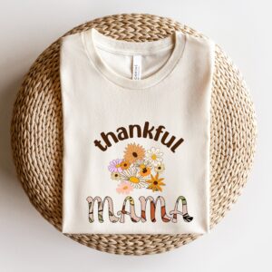 Thankful Mama Shirt Fall T Shirt for Mom