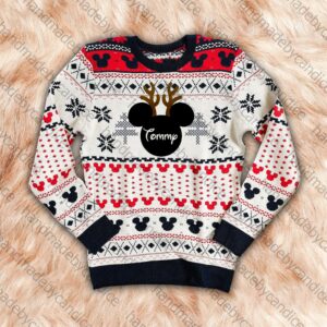 Disney Personalized Ugly Sweater Disney Family Custom Name Sweater