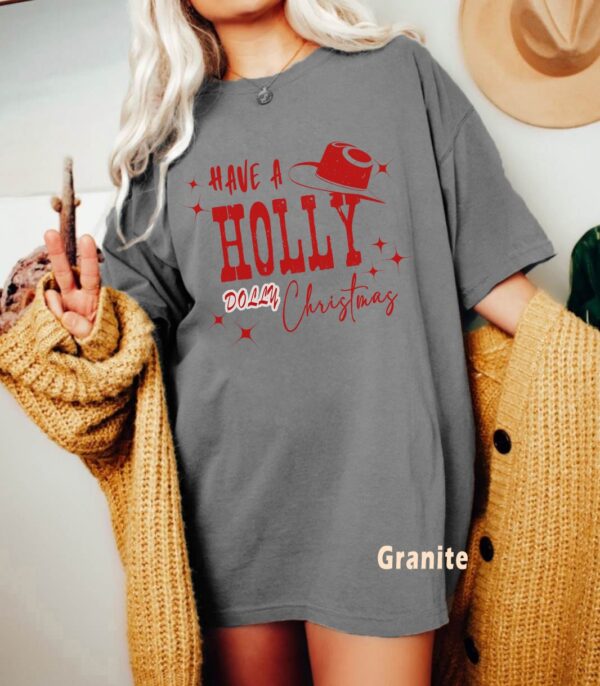 Holly Dolly Christmas Shirt Cowboy Gift