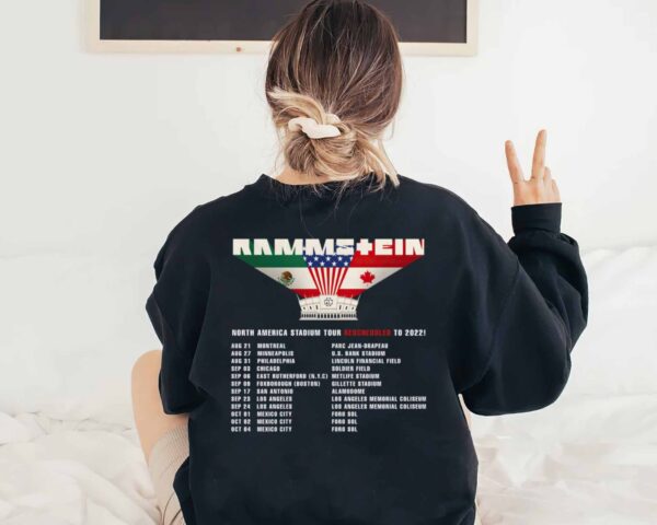 Rammstein North America Stadium Tour 2022 T-Shirt Sweatshirt Hoodie