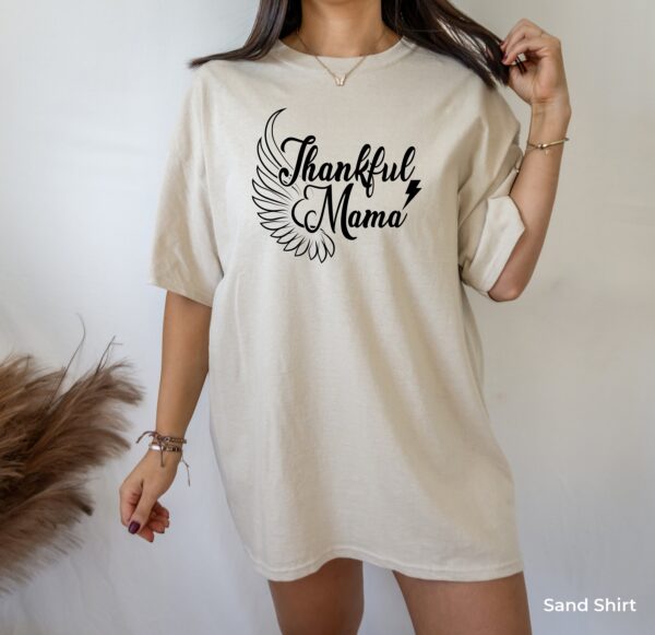 Thankful Mama Shirt Angel Wings Mom Sweatshirt