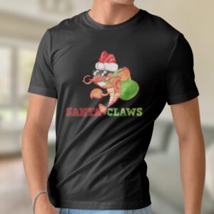 Santa Claws T-shirt Crustacean Merry Christmas