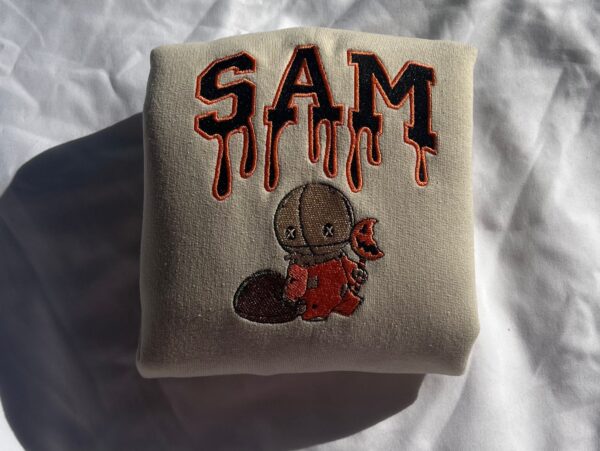 Vintage Embroidered Sweatshirt Sam Drip Halloween