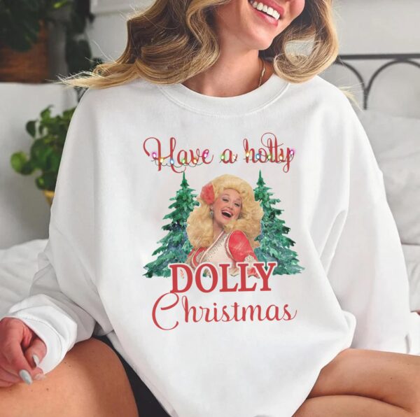 Holly Dolly Christmas Shirt Parton Tree Gift For Fan