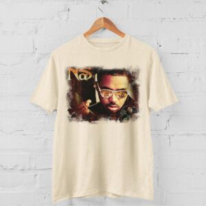 Nas T-shirt Vintage Hip Hop Graphic Tee Gifts For Fans