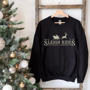 Vintage Sleight Rides Sweatshirt Gift For Christmas Holiday