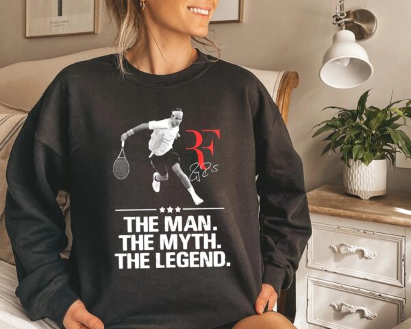 Roger Federer The Man Myth Legend Shirt Gift For Lover Tennis