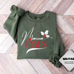 Mama Claus Shirt Vintage Sweatshirt Gift For Christmas