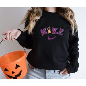 Vintage Embroidered Sweatshirt Inspired Nike Bat Skeleton