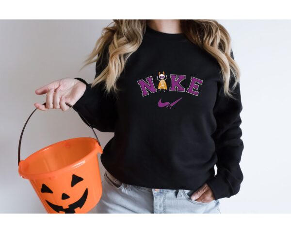 Vintage Embroidered Sweatshirt Inspired Nike Bat Skeleton