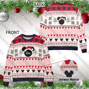 Disney Personalized Ugly Sweater Disney Family Custom Name Sweater