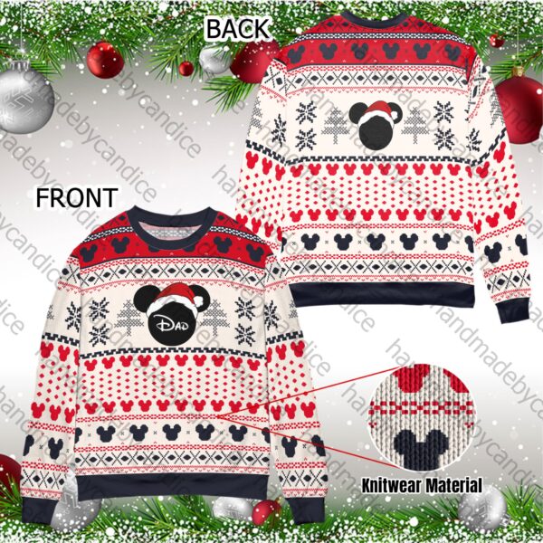 Disney Personalized Ugly Sweater Family Custom Name